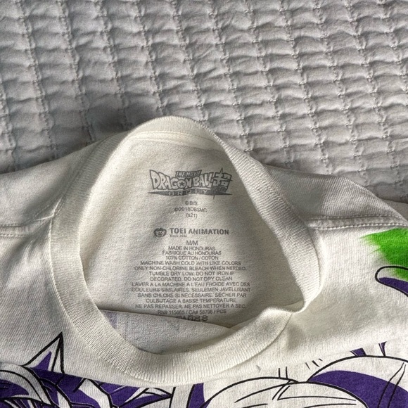 Dragon BallSuperBrolyGoku Graphic T-Shirt Purple Green Men's Sz M Toei Animation - Picture 3 of 5